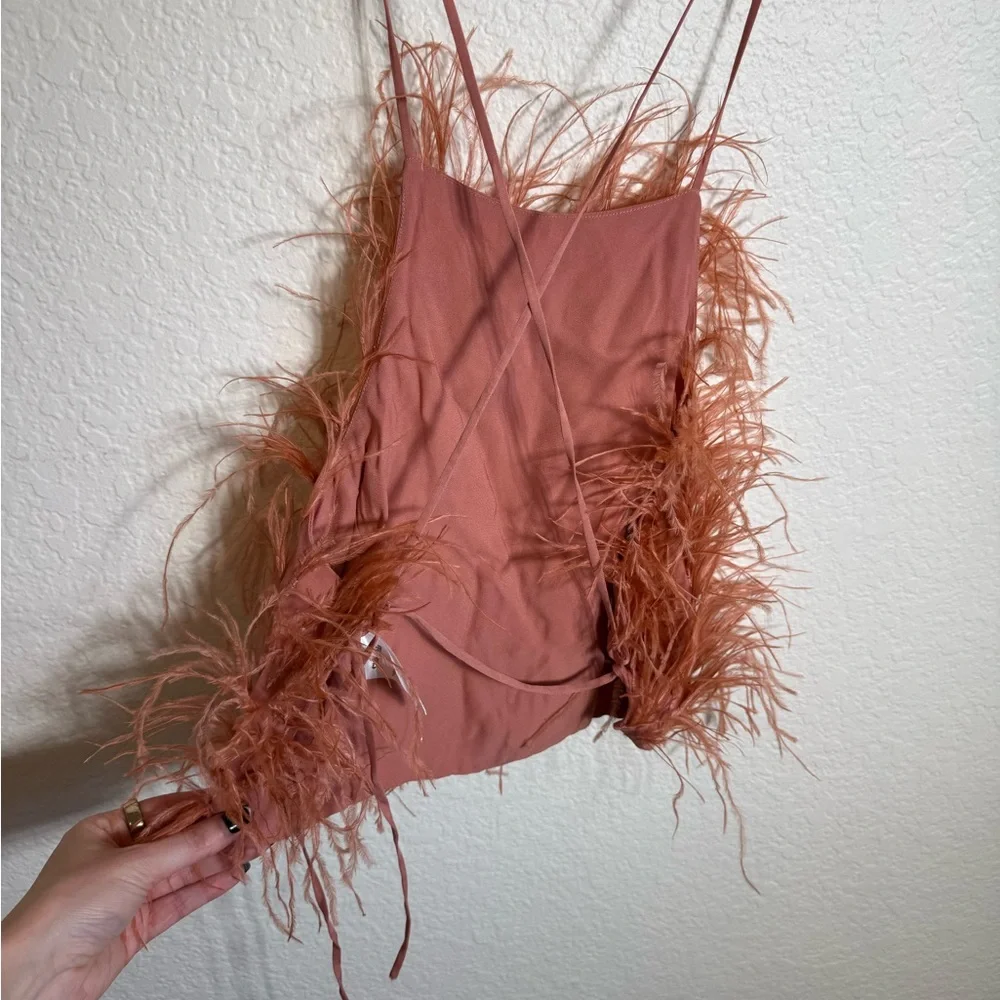 Cult Gaia Feathered Tank Top Joey Top - Picture 7 of 9